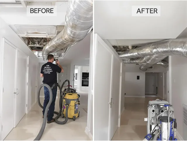 Marblehead Air Duct Cleaning professional performing thorough air duct cleaning in Marblehead