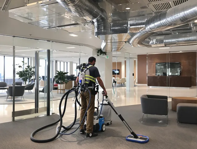 Commercial duct cleaning service by Marblehead Air Duct Cleaning in Marblehead